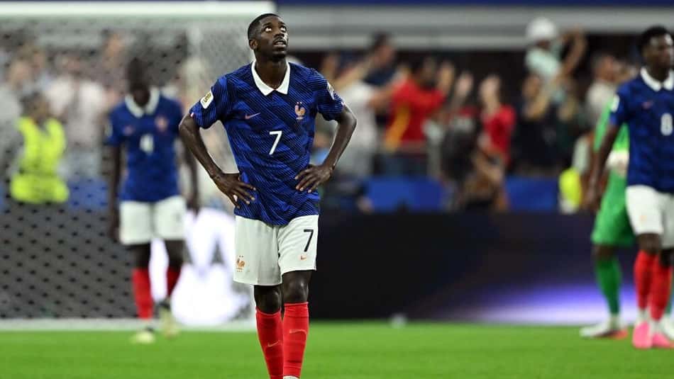 Atitude de Dembelé incomoda atletas durante França x Espanha