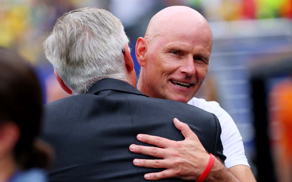 Stale Solbakken, técnico da Noruega, em entrevista coletiva
