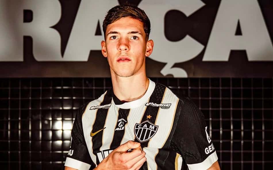 Thiago Borbas anunciado (Foto: reprodução Atlético)