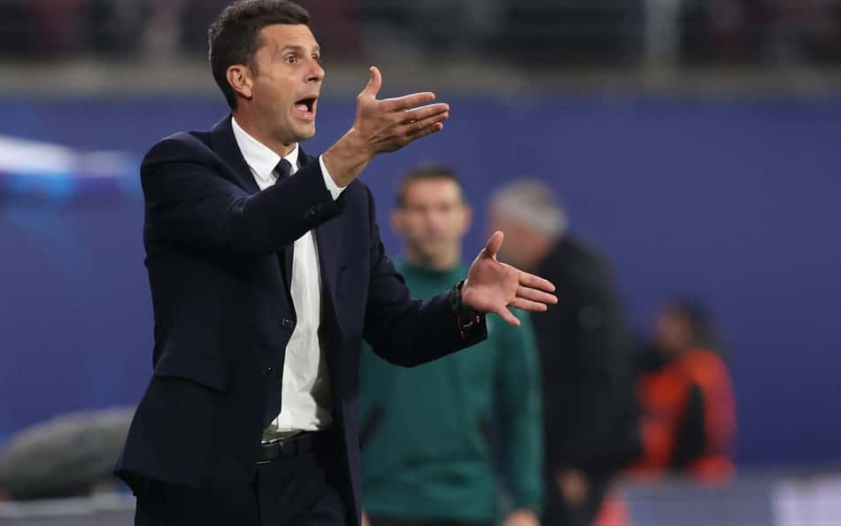 Thiago Motta durante a vitória da Juventus por 3x2 sobre o RB Leipzig