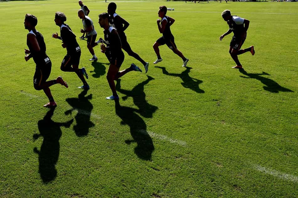 Botafogo em treino no CT Lonier
