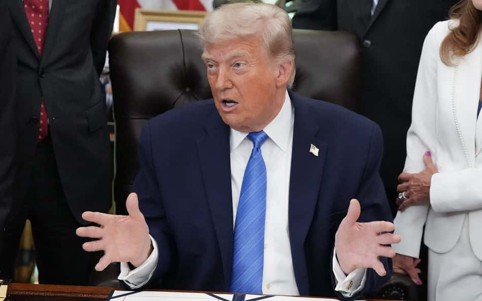 Trump discursa na Casa Branca