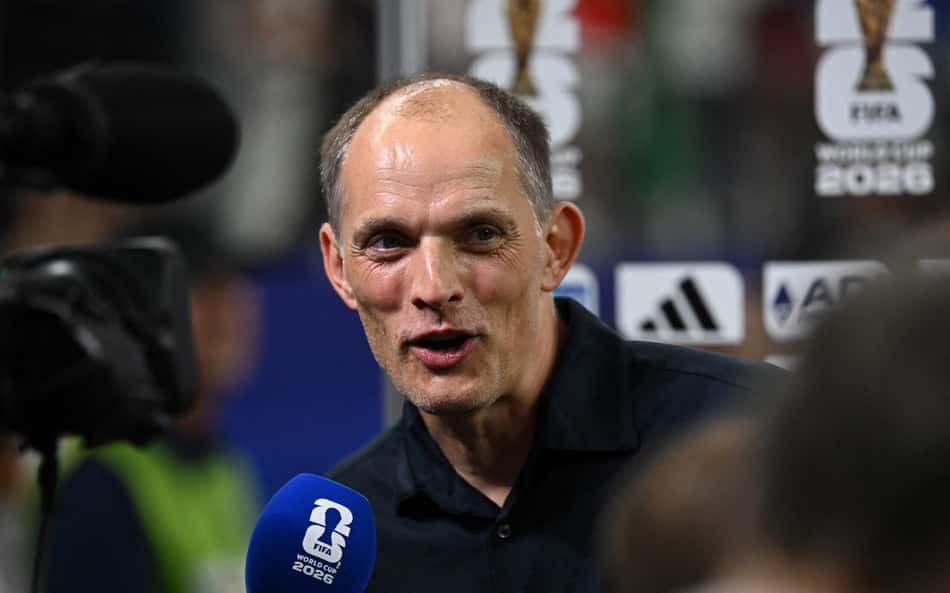 Tuchel em entrevista durante a Copa do Mundo