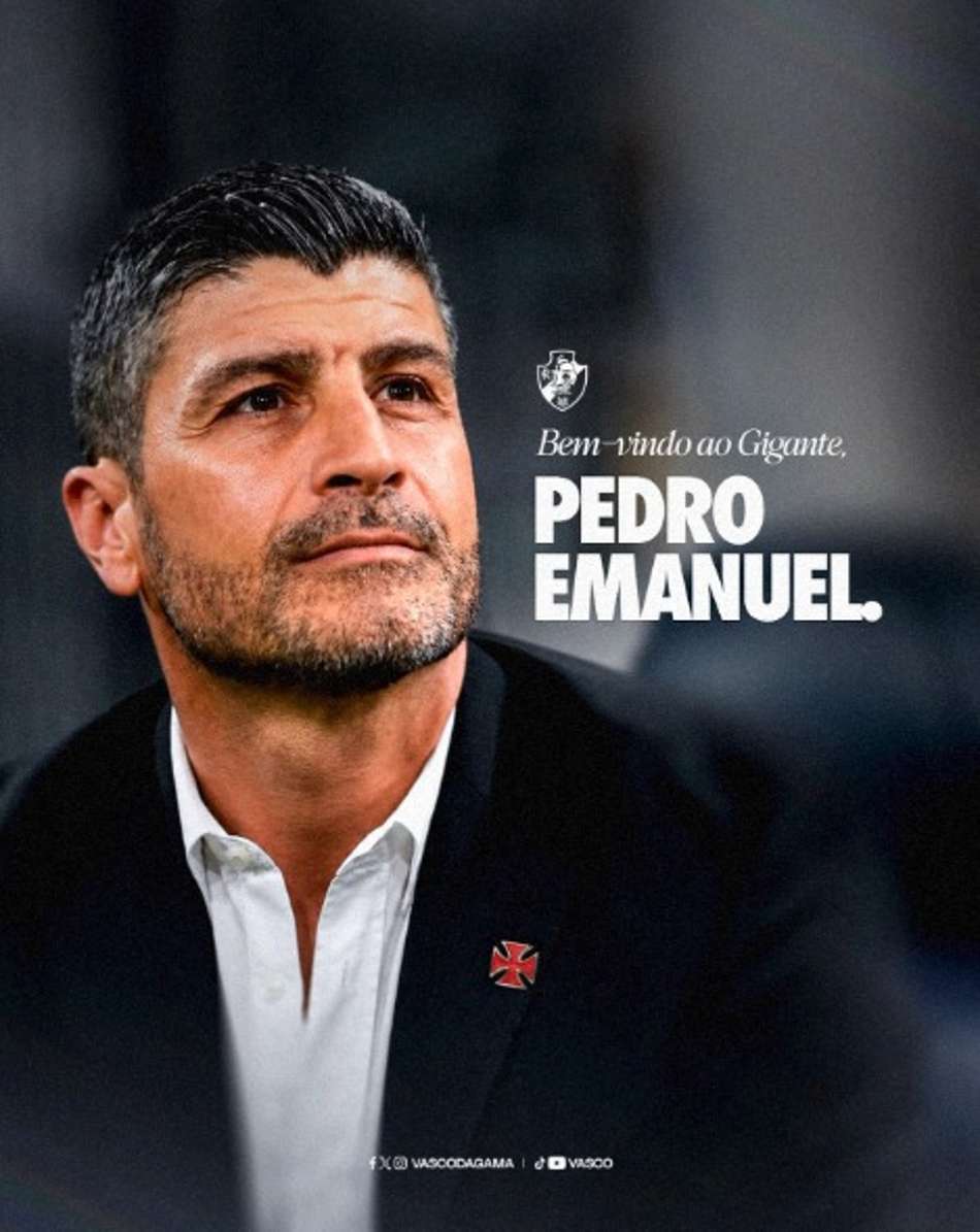 Pedro Emanuel foi anunciado como novo técnico do Vasco