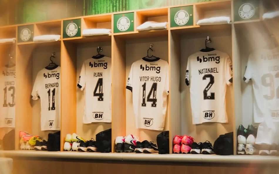 Vestiário Atlético x Palmeiras Nubank Parque (Foto: Pedro Souza / Atlético)