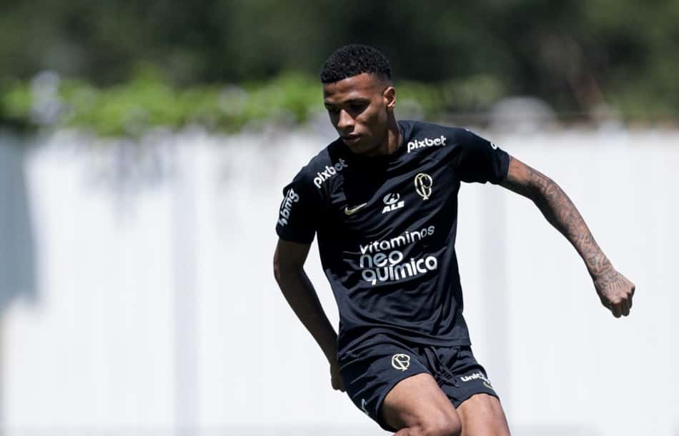 Yago Gonçalves durante treino no Corinthians