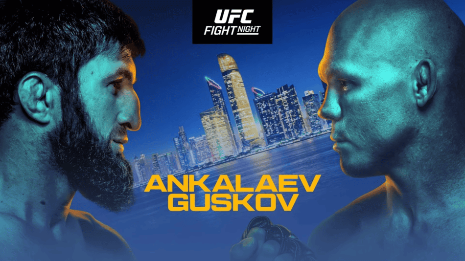 Card do UFC Abu Dhabi, com Magomed Ankalaev e Bogdan Guskov