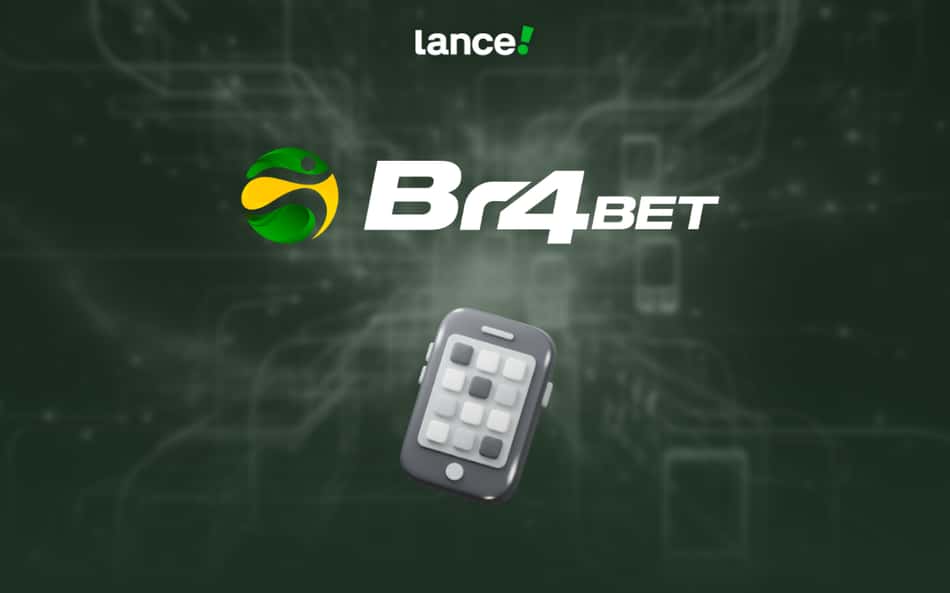 Imagem destaque: BR4BET app: como baixar e apostar pelo celular – com logo da marca