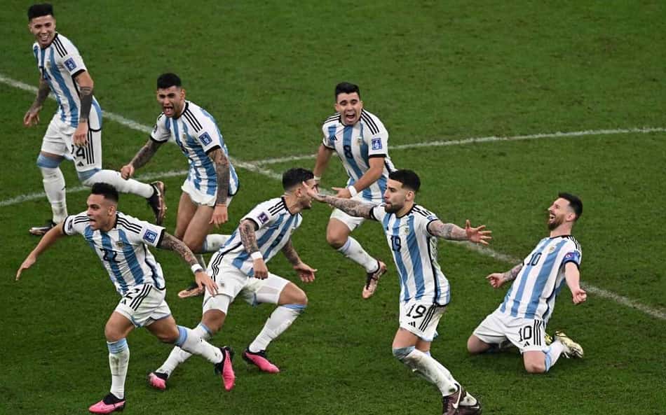Argentinos comemoram título da Copa do Mundo de 2022 no Catar