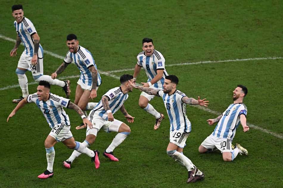 Argentinos comemoram título da Copa do Mundo de 2022 no Catar