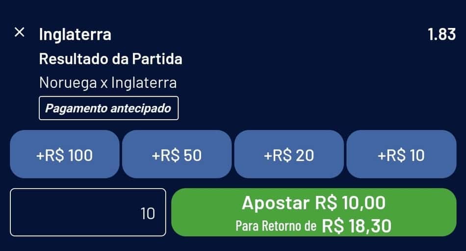 Captura de tela do Cupom de Apostas da Galera Bet