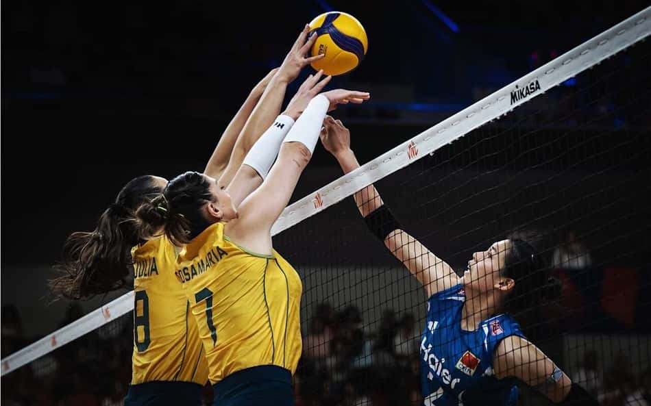 Veja os lances da vitória do Brasil sobre o Japão na VNL feminina