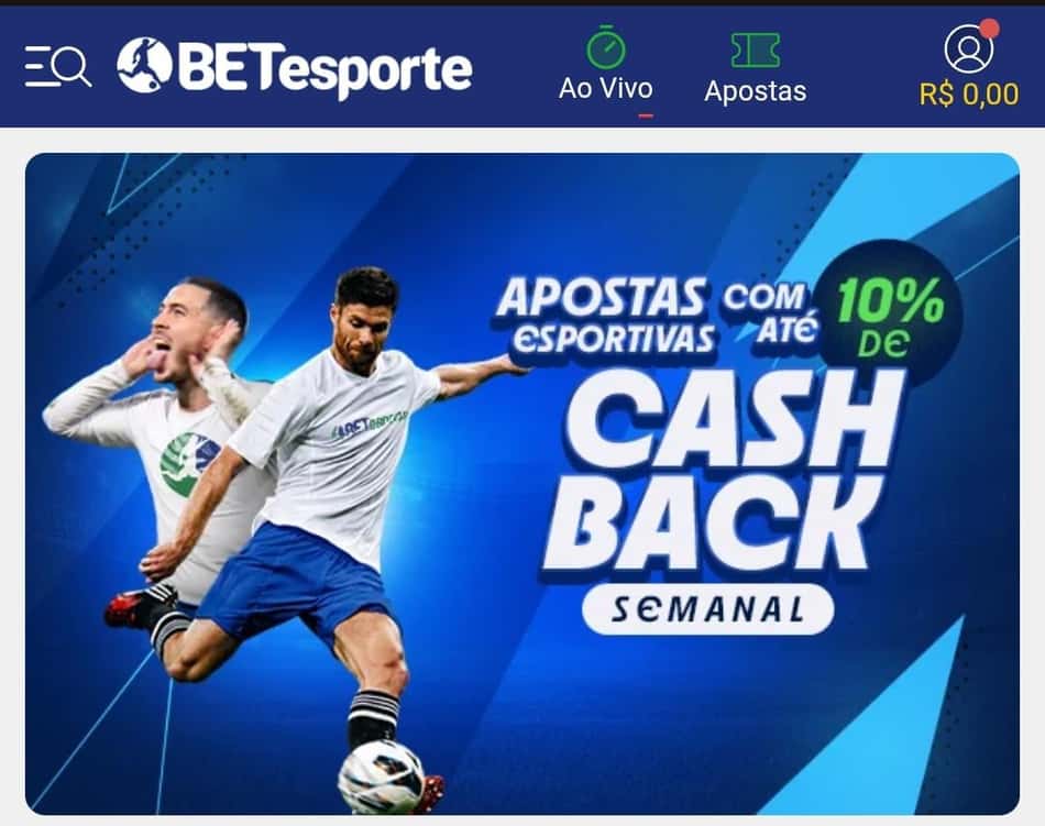 Captura de tela do bônus de freebet da BETesporte