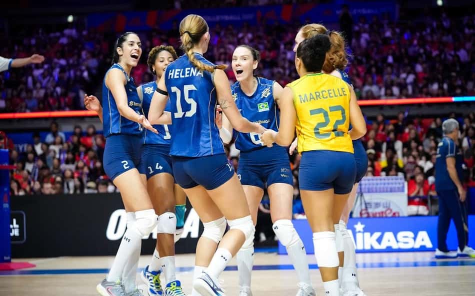 Brasil vence o Japão e começa bem a 3ª semana da VNL feminina