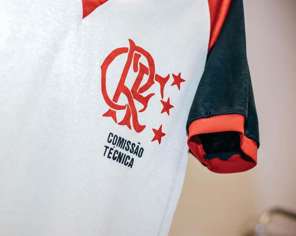 Camisa da comissçao técnica do Flamengo utilizada pelo Zagallo