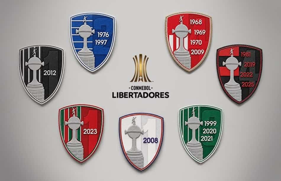 Novos patchs de times campeões da Libertadores