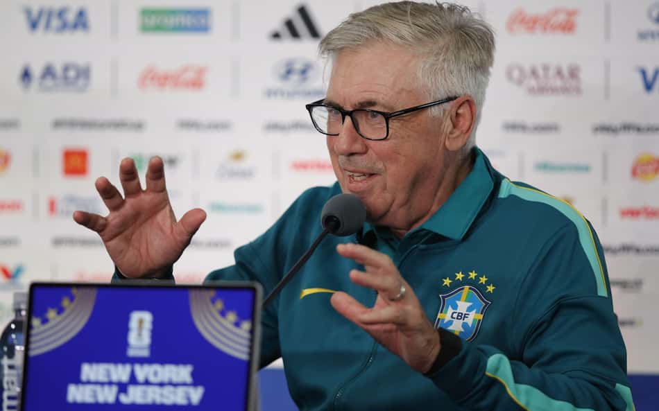 Para Ancelotti, Brasil ainda não passou de 7,5 na Copa do Mundo