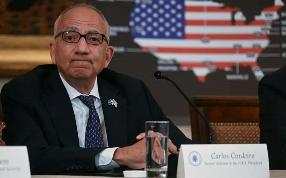 Carlos Cordeiro era assessor sênior da Gianni Infantino na Fifa