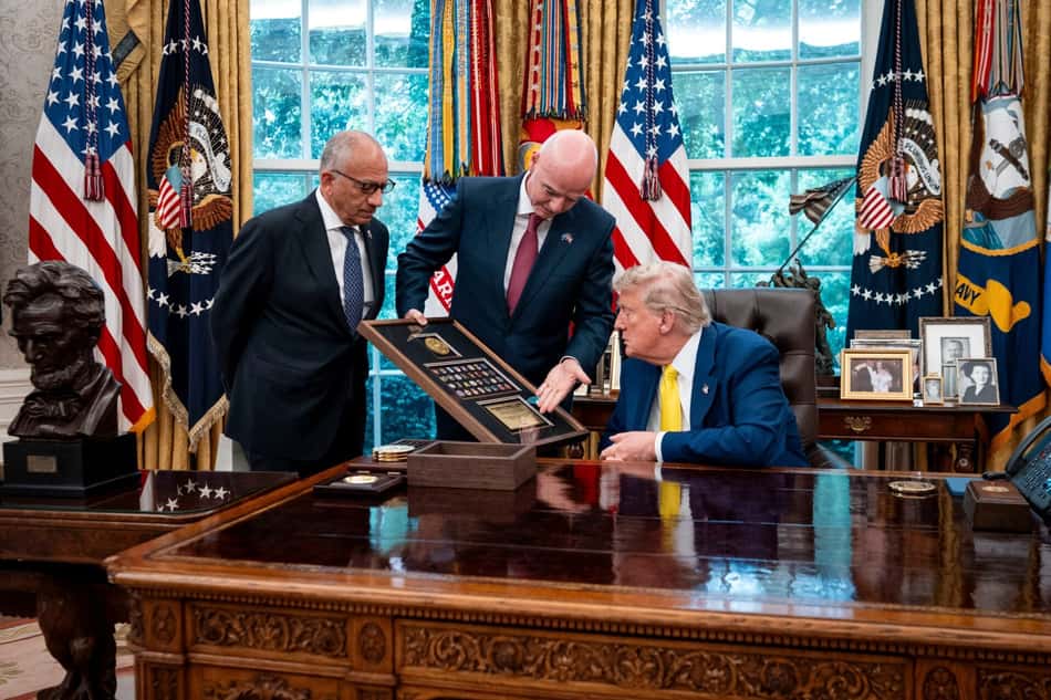 Carlos Cordeiro, Gianni Infantino e Donald Trump
