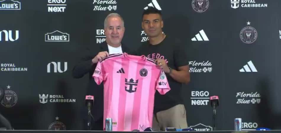 Casemiro foi apresentado pelo Inter Miami
