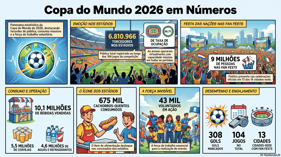 Números da Copa do Mundo 2026
