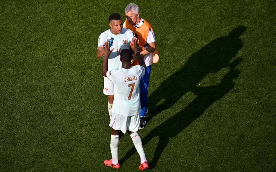 Mbappé e Dembélé repetem marca histórica do Brasil de 2002 na Copa