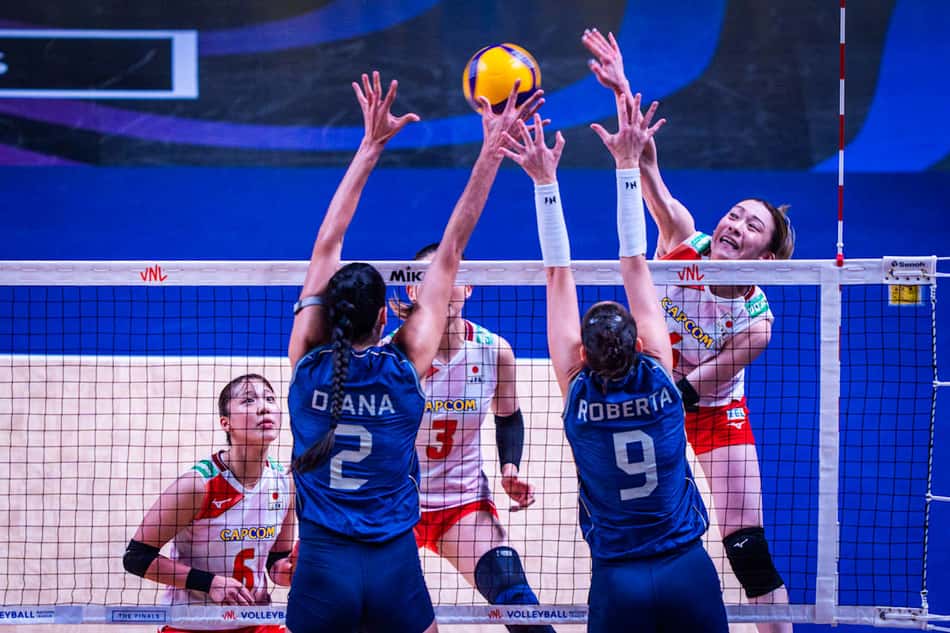Diana e Roberta compõem o bloqueio brasileiro em Brasil x Japão pela VNL 2026