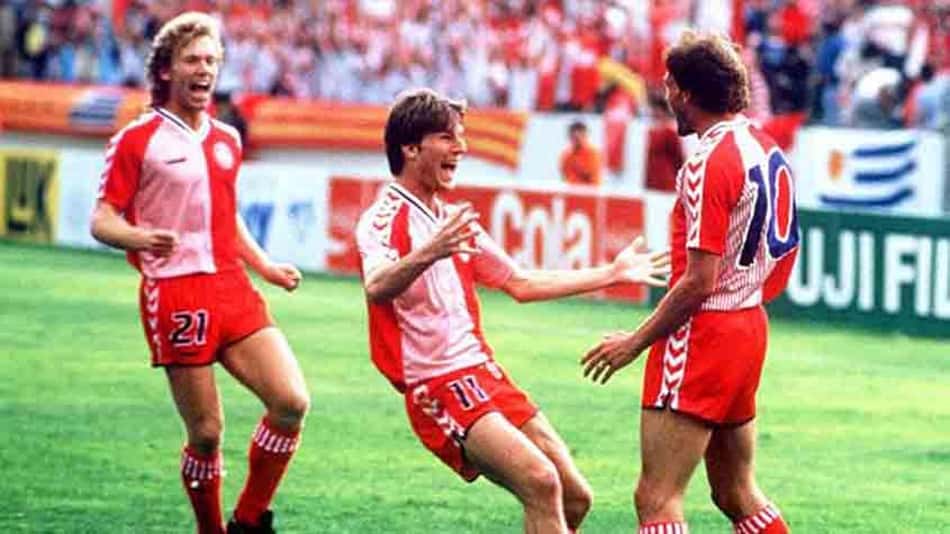 Dinamarca encantou na primeira fase em 1986