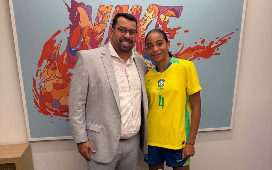 Dorian Ferreira e Eloisa, da Seleção Brasileira sub-17. (acervo pessoal)