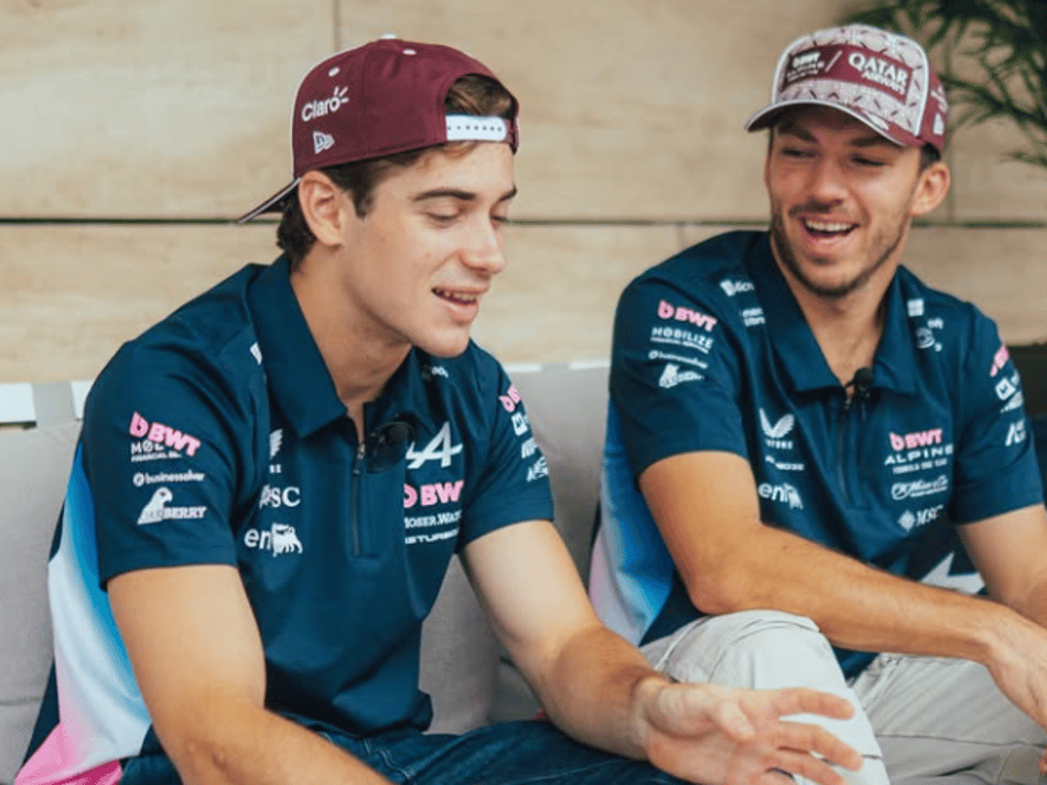 Pierre Gasly (FRA) e Franco Colapinto (ARG) na F1 (Foto: Reprodução/Alpine)
