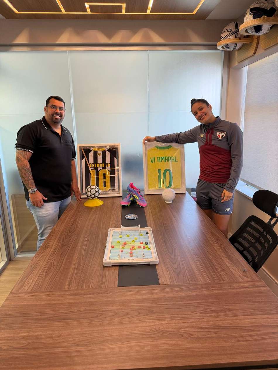 Dorian Ferreira e Vitória Amaral, do São Paulo. (acervo pessoal)