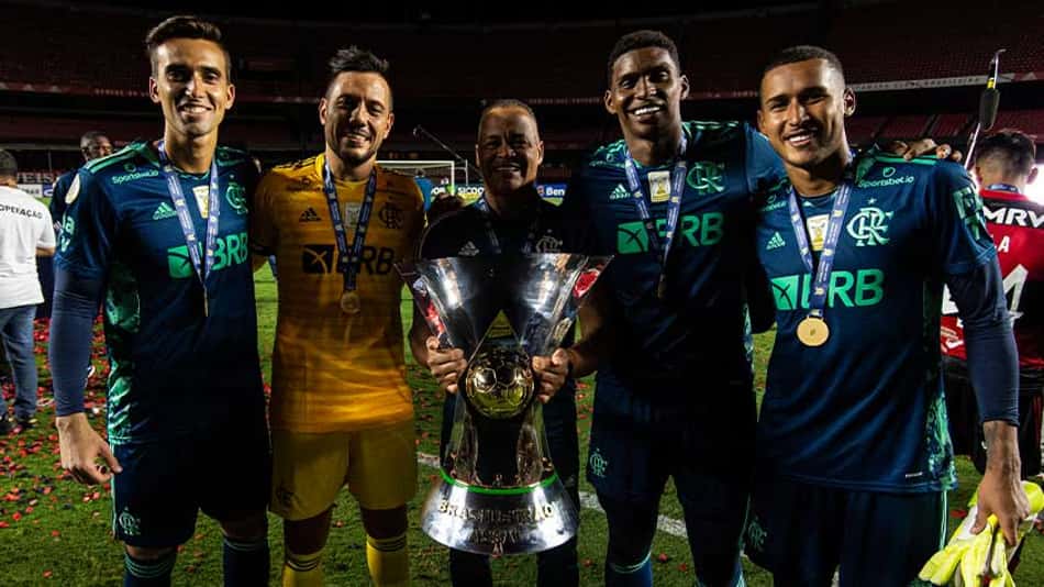Gabriel Batista foi campeão Brasileiro com o Flamengo