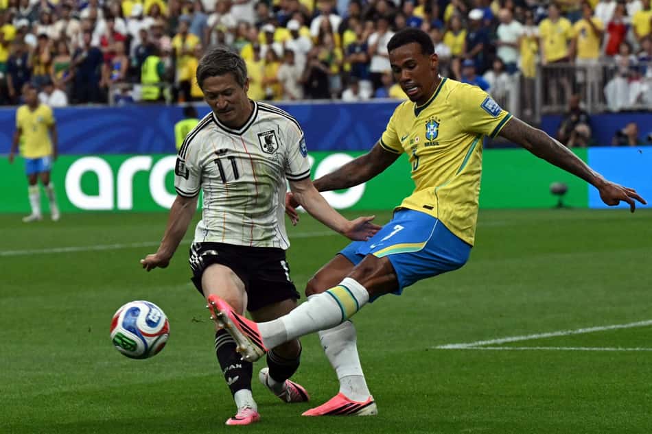 Gabriel Magalhães durante jogo do Brasil com o Japão. Zagueiro tem feito boa Copa do Mundo pela Seleção Brasileira