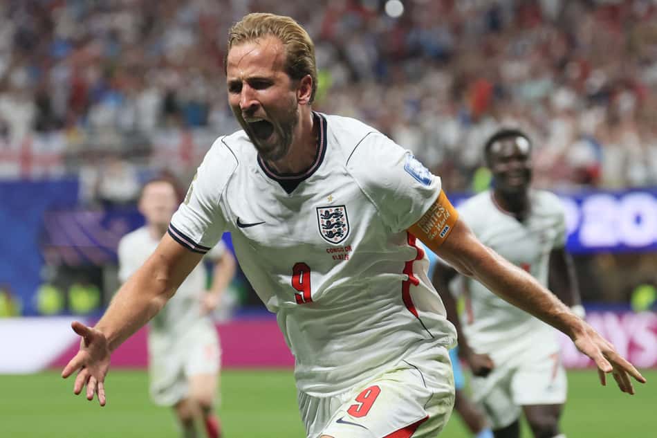 Harry Kane comemorando gol