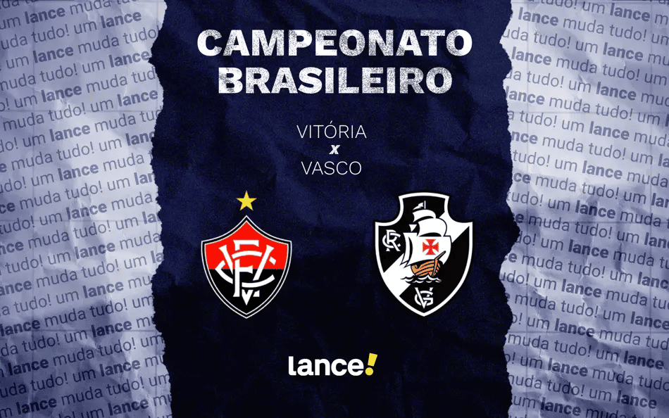 Vasco e Vitória estão se enfrentando nesta quinta-feira (15), no Barradão (Foto: Arte Lance!)