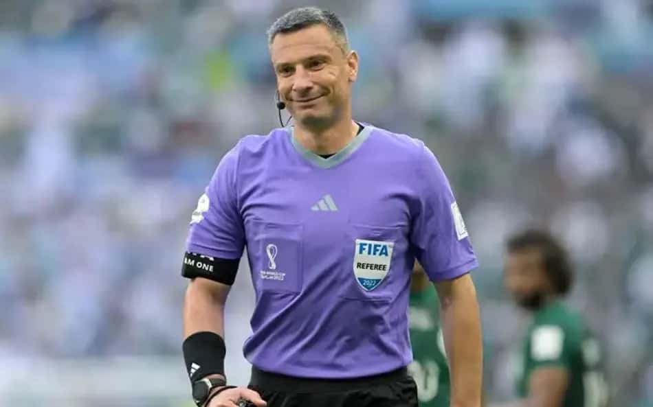 Slavko Vincic é o árbitro da final da Copa do Mundo de 2026 que aplicou cartão vermelho a Enzo Fernández
