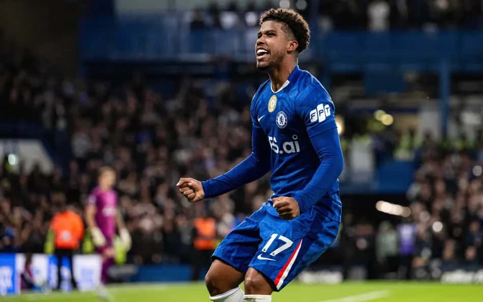 Andrey Santos marcou o gol da vitória do Chelsea sob o Tottenham