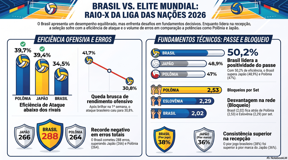 Estatísticas da Liga das Nações de vôlei masculino 2026