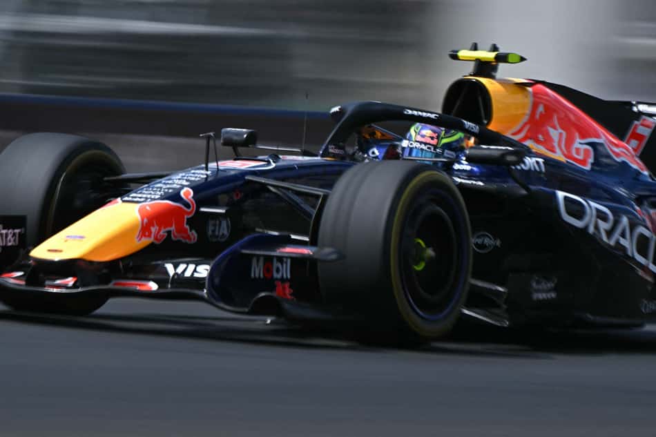 Isack Hadjar em ação no GP da Hungria pela F1 2026