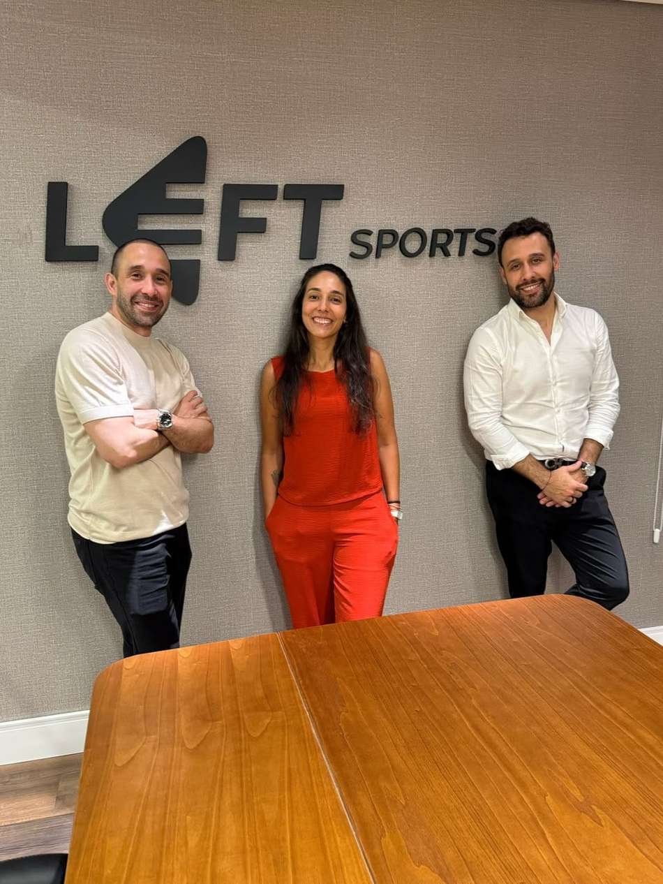 Jaqueline Cornacini, Leonardo Cornacini e Eduardo Cornacini, da Left Sports. (Divulgação)