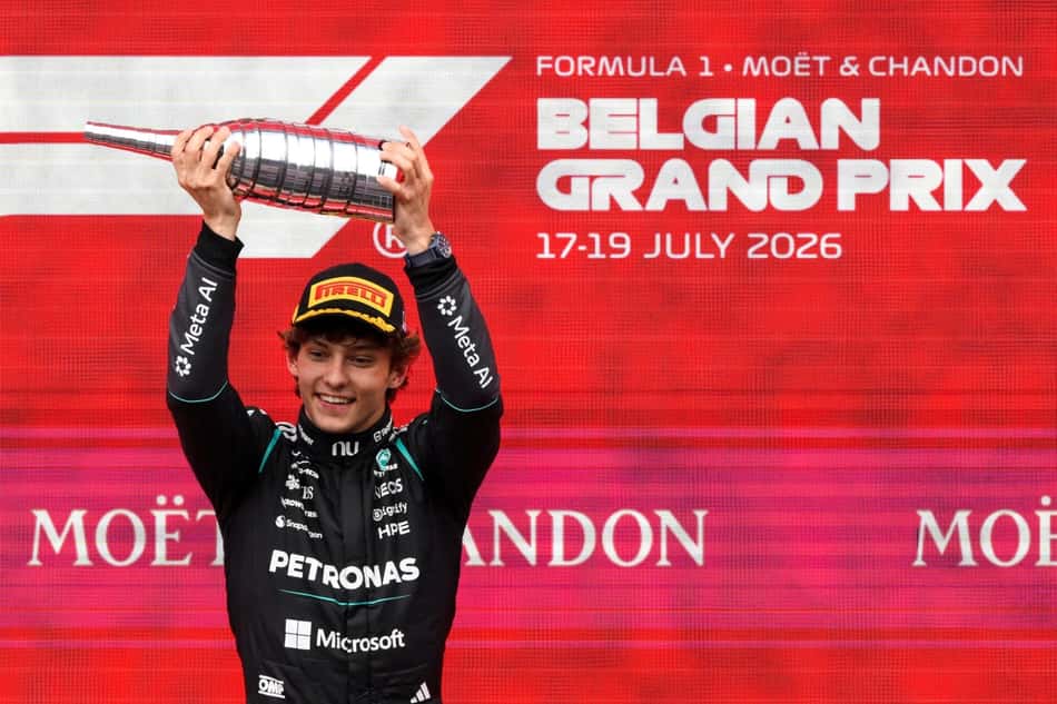 Kimi Antonelli no GP da Bélgica pela F1 2026