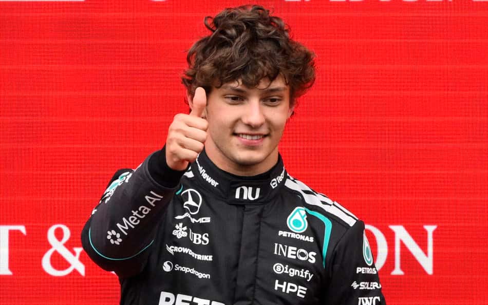 Kimi Antonelli no GP da Bélgica pela F1 2026