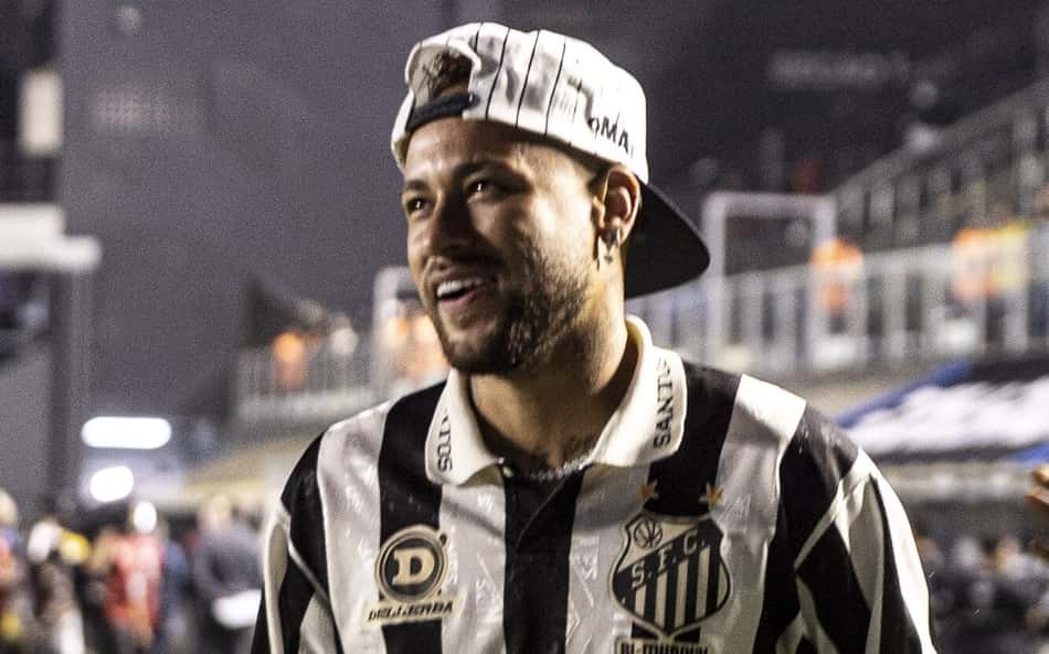 Neymar durante partida na Vila Belmiro. (Foto: Thenews2/Folhapress)