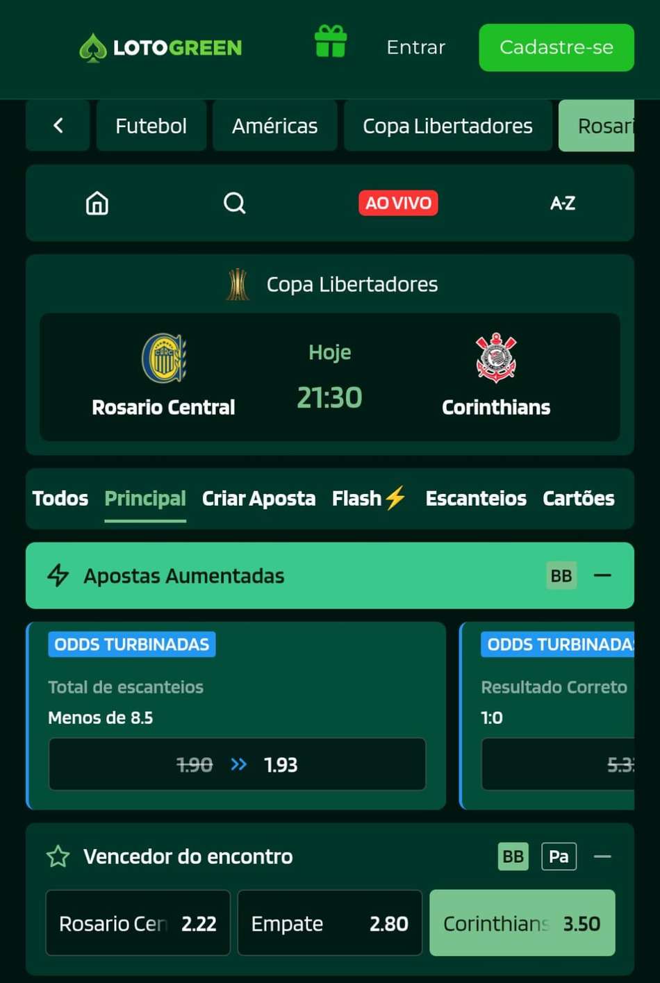 Captura da tela de Pagamento Antecipado na Lotogreen.