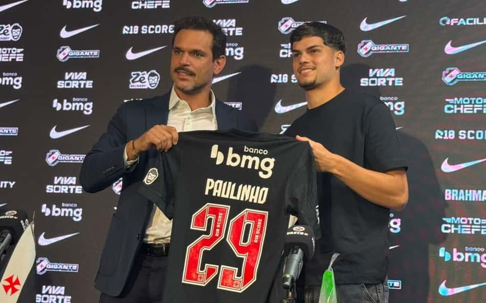 Paulinho em apresentação no Vasco da Gama