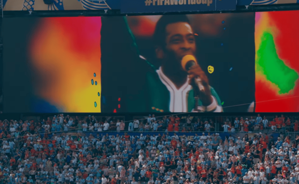 Homenagem para Pelé no intervalo da final da Copa do Mundo