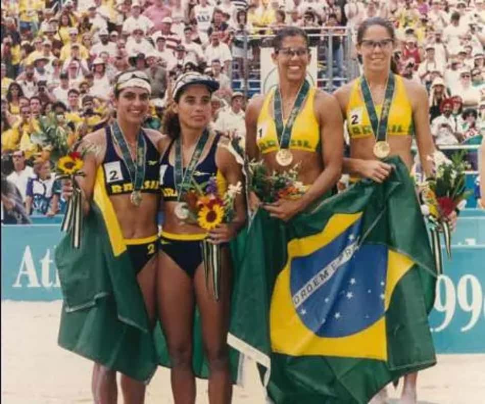 Final 100% brasileira do vôlei de praia feminino em Atlanta 1996