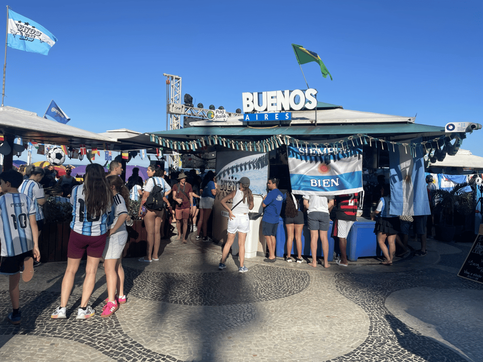 Quiosque Buenos Aires, no Rio de Janeiro para assistir a final da Copa do Mundo entre Espanha x Argentina