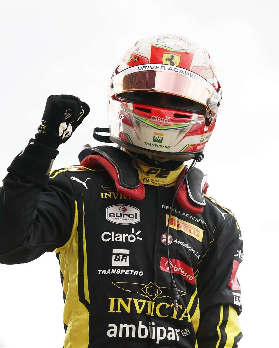 Rafa Câmara comemora conquista na Fórmula 2