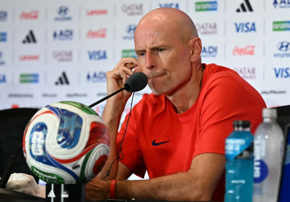 Stale Solbakken, técnico da Noruega, na véspera do jogo com a Inglaterra pelas quartas de final da Copa do Mundo